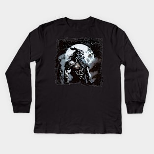 Shadow Man BRZRKR (Berserker,Viking) Kids Long Sleeve T-Shirt